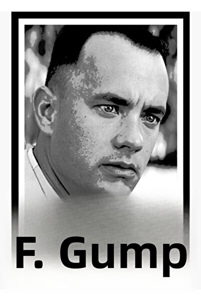 Universal Ταινίες - Διακοσμητική Ξύλινη Αφίσα Ζωγραφικής Forest Gump