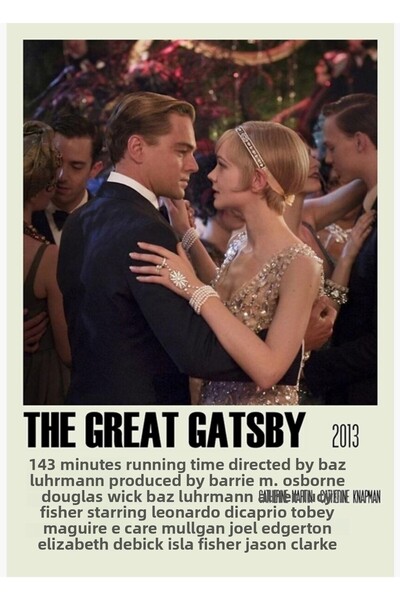 Universal Ο Μεγάλος Γκάτσμπι Εναλλακτική Εκδοχή (2) Ξύλινη Διακοσμητική Αφίσα...