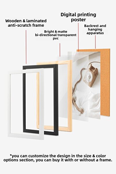 Postifull Tablou cu ramă albă, pictură de perete, Bijutsu Sekai - Morning Glory Comfort Seria NR:108721