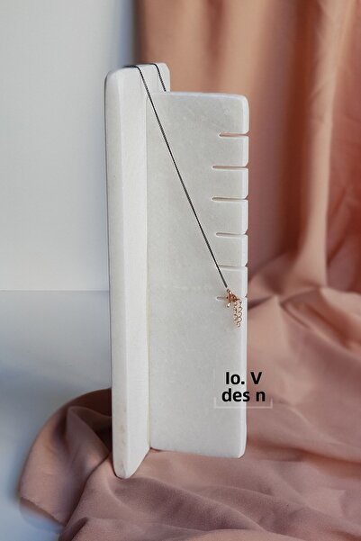 ioadesign Μαργαριτάρι - Βάση κοσμημάτων από πραγματικό μάρμαρο / Βάση / Κολιέ - Μεγάλο Μέγεθος