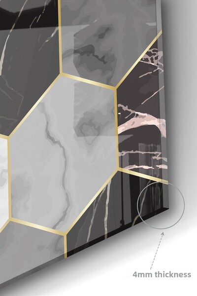 Onbiya Premium Kitchen Glass - Geometric Back Protector