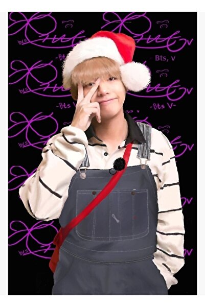 Universal Bts Table Wooden Poster Decorativendan V Taehyung Christmas Fan Art...