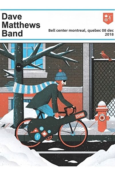 Universal Artă # dmb2018 Bell Center Montreal, Quebec Poster decorativ din lemn