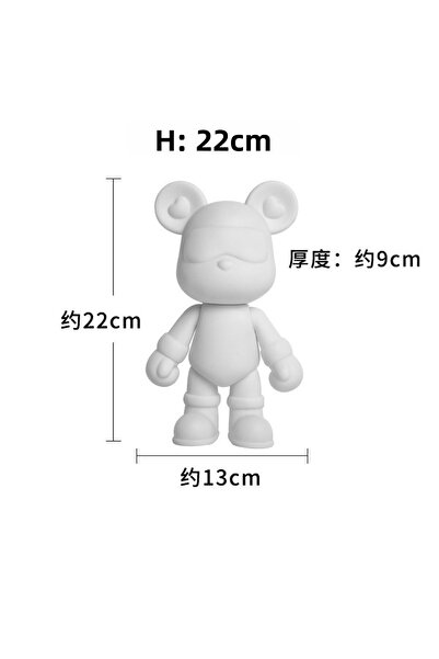 Choice سلسلة مفاتيح على شكل دب بارد بطول 22 سم، مصنوعة يدويًا على شكل دب عنيف...