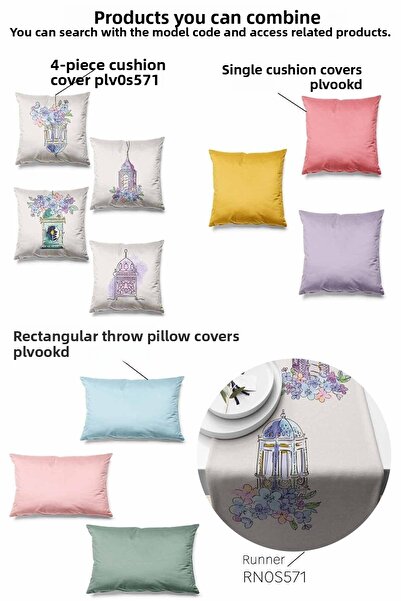 Pilloveland Double Sided Printed Candle Patterned Set of 4 Suede Throw Pillow Cover