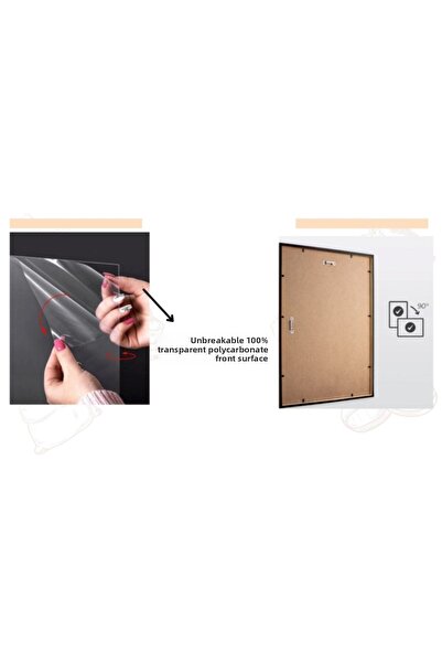 Mitra Clock 25x25 Frame Square Photo Frame