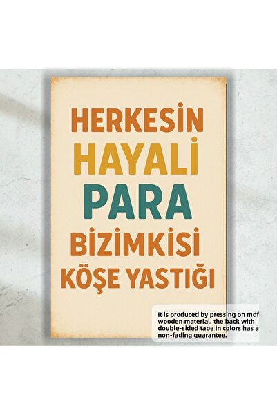 Hayat Poster Moneda imaginată a tuturor este cea noastră pernă de colț cu fra...