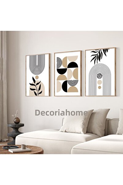 Dekorsiahome Σετ ζωγραφικής με ξύλινο πλαίσιο Midday Beige