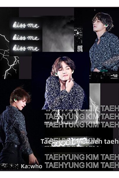 Universal Taehyung Gamze Ξύλινη Διακοσμητική Αφίσα Τραπεζιού Κωδικός3850