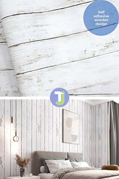 Technojet Self-Adhesive Wood Look Wall Cabinet Table Kitchen Countertop Veneer 45cmX500cm