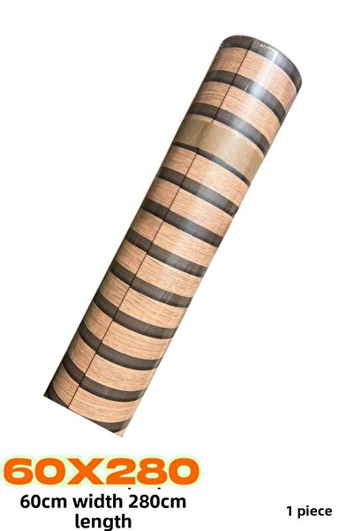 Renkli Duvarlar Gs8005 Erasable Self Adhesive Dark Brown Paneling Pattern Wall Panel Paper