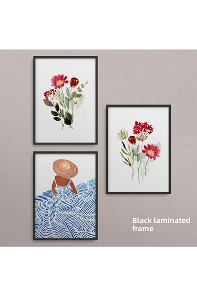 HOMEPACK طقم إطار مصفح أسود مكون من 3 قطع طاولة Hpn059