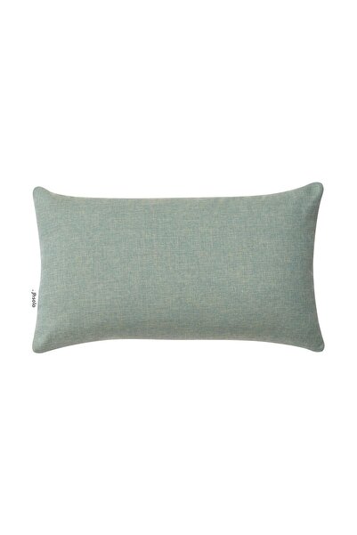 TOSHE Water Green Single Linen Woven Throw Pillow Cover, Decorative Throw Pillow