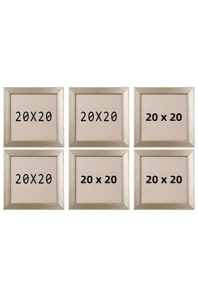 asel sanat Square Frame - Square Photo Frame - 6 Li 20X20 Photo Frame