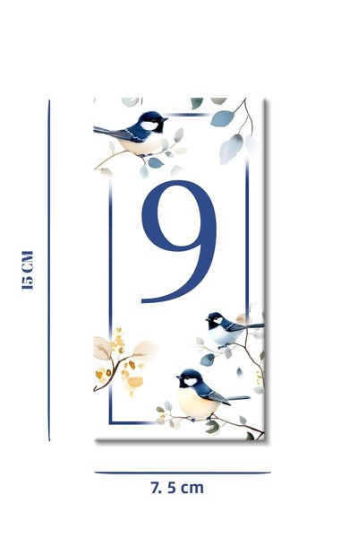 MODA CERO Blue Bird Door Number No:9