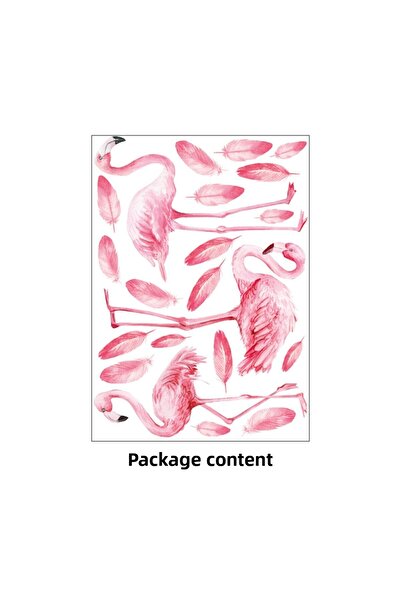 Tilki Dünyası Μοντέρνο αυτοκόλλητο τοίχου Flamingos