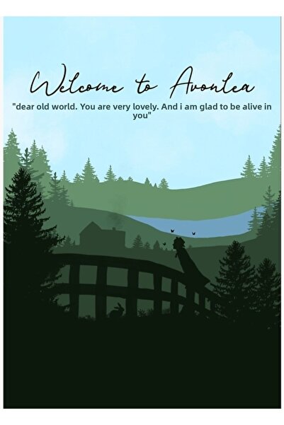 Universal Avonlea Bun venit la Anne Of Green Gables Poster pictat pe lemn Pos...