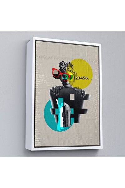 Oxyteez Diagrama cercurilor retro cu rame din lemn-7878