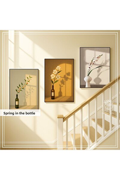 Tablomtr Τριπλός πίνακας με ψηφιακή εκτύπωση μεταλλικό πλαίσιο με γυαλί - Άνο...