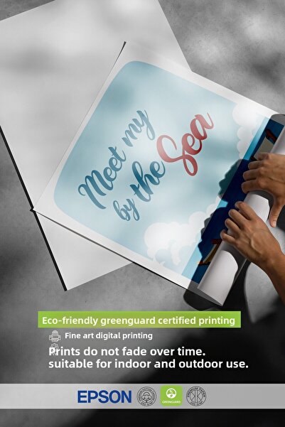 Postifull Αφίσα με μαύρο πλαίσιο, Συνάντηση στην παραλία, Εικονογράφηση, Αφίσ...