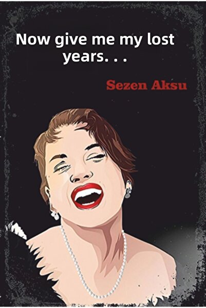 Hayat Poster Ρετρό ξύλινη αφίσα Sezen Aksu - Now Me