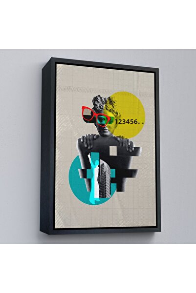 Oxyteez Diagrama cercurilor retro cu rame din lemn-7878