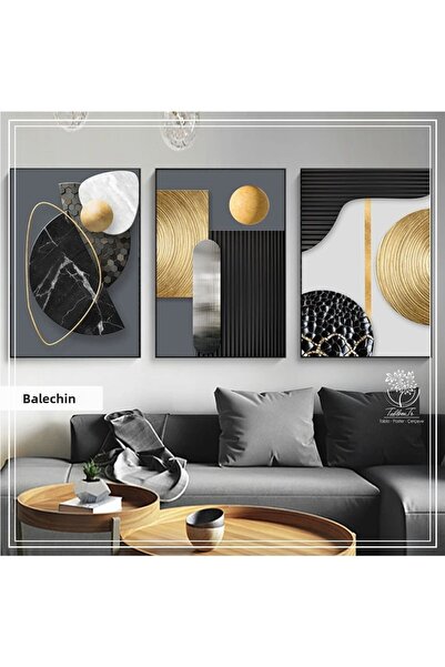 Tablomtr Μεταλλικός σκελετός Real Glass Τραπέζι Balletchins Σετ 3 τεμαχίων