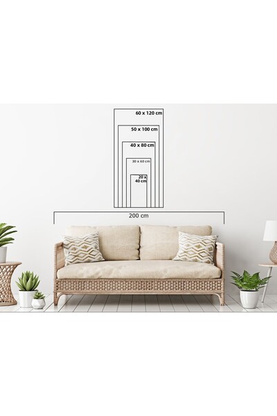 Tablosan Οθωμανικό καφτάνι με κορνίζα MDF Τραπέζι 20x40 εκ.