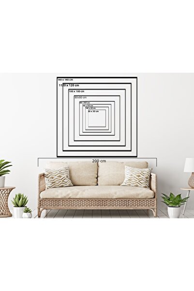 Tablosan Τραπέζι MDF με μπλε φύλλα και κορνίζα με σεντονιάδα