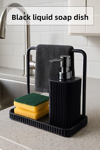 EWs Дозатор за течен сапун с държач за кърпа и дозатор за течен сапун с кука ...