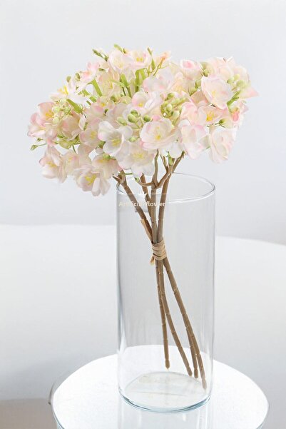 Yapay Çiçek Deposu باقة زهور الياسمين الفاخرة مع 4 فروع 40 سم بودرة