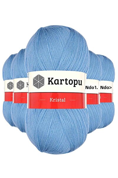 Mestore 5 bucăți de fire de cristal cu două straturi, tricotate manual, Baby ...