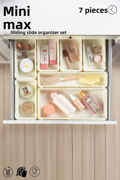 Nandy Home 7 τεμάχια MiniMax Ρυθμιζόμενο Συρτάρι με Συρόμενο Συρτάρι