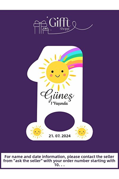 giftshoppi 1 هدية مغناطيسية لعيد ميلاد حديثي الولادة على شكل شمس، 10 قطع