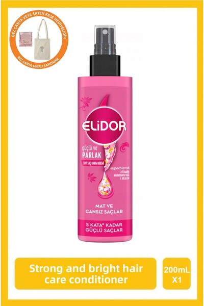 Elidor Elidor Superblend Liquid Hair Care Cream Strong and Shiny Vitamin E Ma...