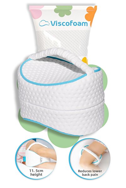 Viscofoam Ортопедична цилиндрична възглавница между коленете, вискозна възглавница между краката