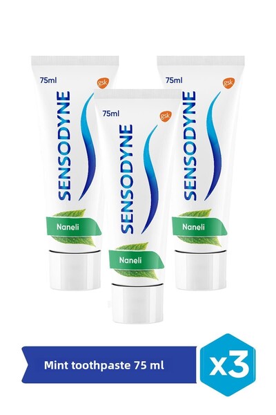 Sensodyne معجون أسنان بالنعناع X3