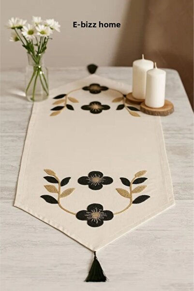 e-Bizz Store 1 bucăți brodat cu perforare și față de masă