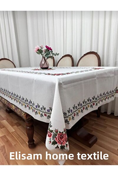 Elisam Worry-Free Stain-Resistant Table Cloth (Cross Stitch)