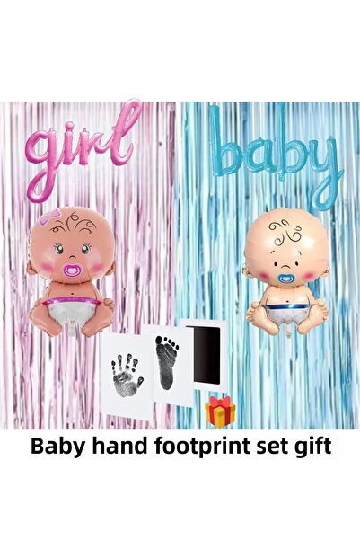 CNGZSHOP Σετ πάρτι για την αποκάλυψη της φύλου με μπαλόνια από αλουμινόχαρτο ...