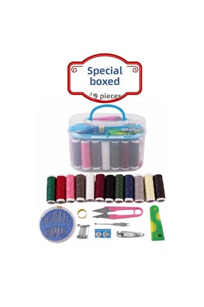 ModaCar 39 Piece Sewing Kit with Special Box – Colored Threads, Scissors, Nee...