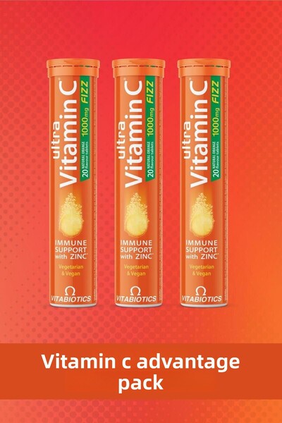Vitabiotics أقراص فوارة فائقة الفيتامين سي 20 3 قطع