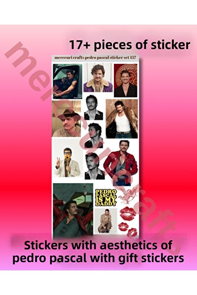 merccuri crafts ملصق بيدرو باسكال الجمالي (17+ قطعة عالية الجودة) - لجدول الأ...