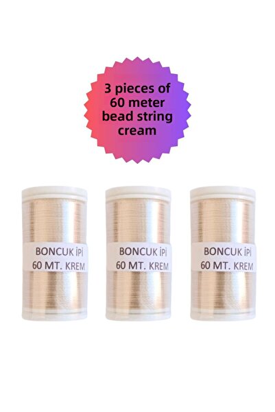 Eskişehir hobi sanat 3Pcs 60 Meters Sand Bead Thread Miyuki Thread Bead Threa...