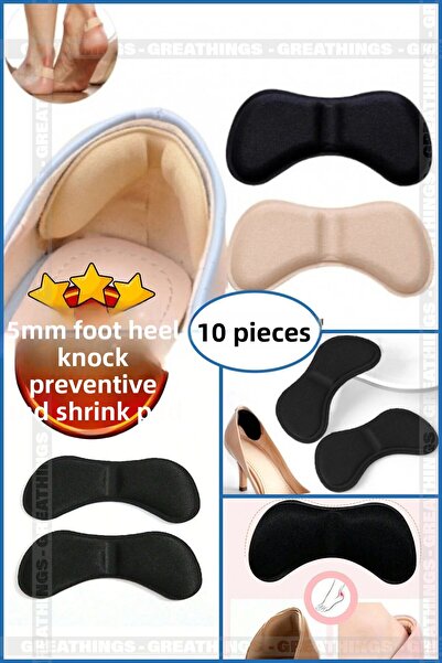 HETicaret Shoe Heel Anti-Shock and Reducing Pad Sole Back Protector Blocking ...