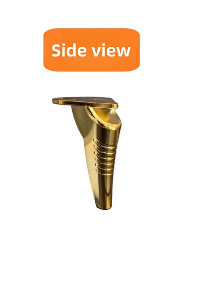 HOMDEP Canapea Fotoliu Unitate TV Consolă Upgrade Model în dungi Picioare din plastic 19 Cm Culoare Aur 4 Buc