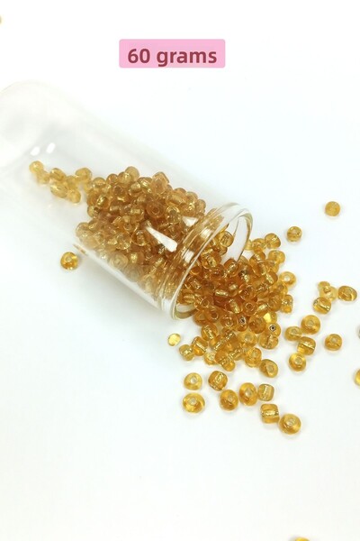 Royaleks Mărgele de nisip din sticlă turnată de 4 mm - 60 de grame de miere t...