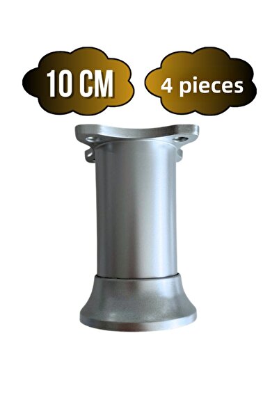 DSYapıAksesuar Picior reglabil din plastic gri pentru dulap și picior de mobilier (GRI) (10CM) (4 bucăți)