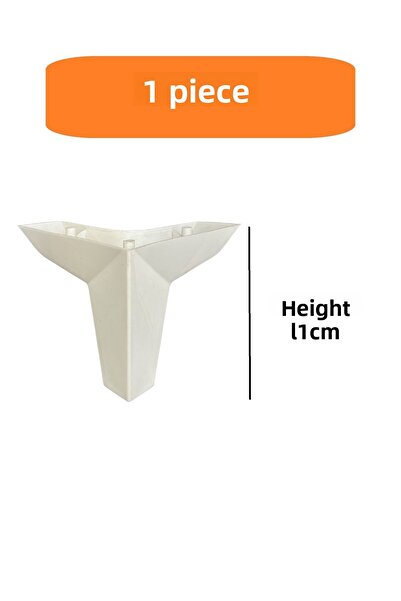 HOMDEP Canapea Fotoliu Unitate TV Consolă Upgrade Loft Model Picioare Plastic 11 Cm Culoare Albă 1 Buc
