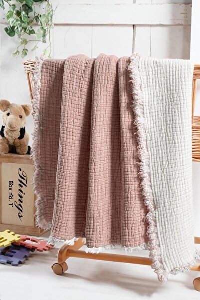 serenıa بطانية أطفال من الموسلين المحشوة من دريم سلمون